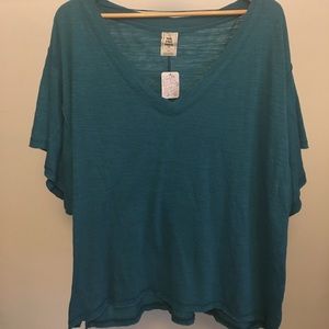 Free People NEW with tags free wide sleeve t-shirt